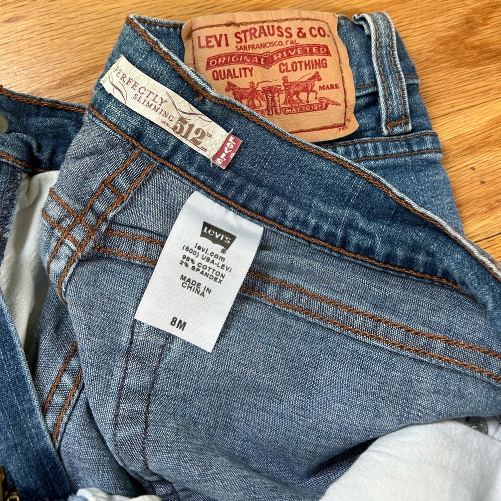Levi’s 512 ‘Perfectly Slimming’ sz 8 M